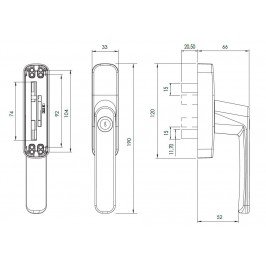 Cremona con Llave SIRIUS BLOCK STAC Negro Cremona con Llave SIRIUS BLOCK STAC Negro