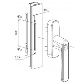 Cremona con Llave SIRIUS BLOCK STAC Negro Cremona con Llave SIRIUS BLOCK STAC Negro