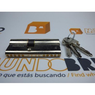 Cilindro TESA 5200 30x50 Niquelado Leva corta