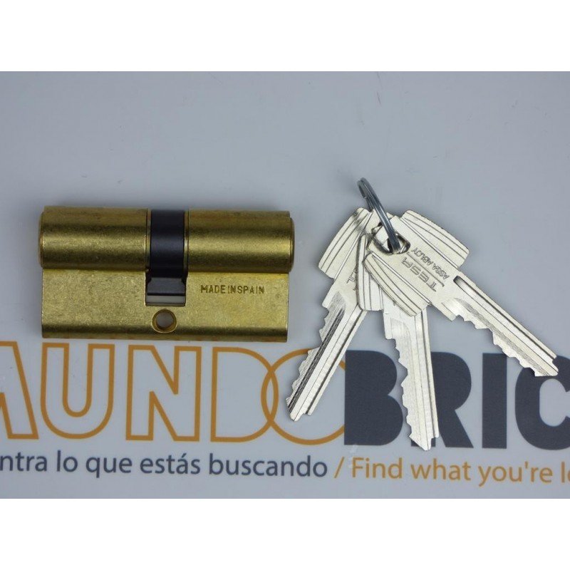 Cilindro TESA 5200 50x50 Latón Leva corta Cilindro TESA 5200 50x50 Latón Leva corta