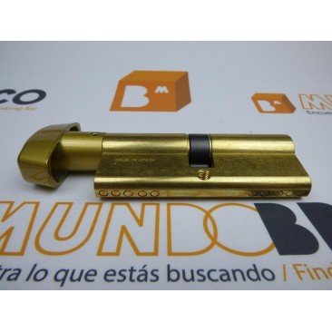 Cilindro TESA 5200 30x40 Latón Leva corta BOTÓN