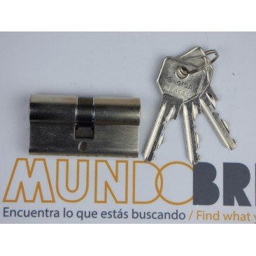 Cilindro CISA C2000 40x50 Niquelado Leva Larga