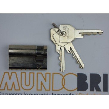 Cilindro CISA C2000 40x10 Niquelado Leva Larga