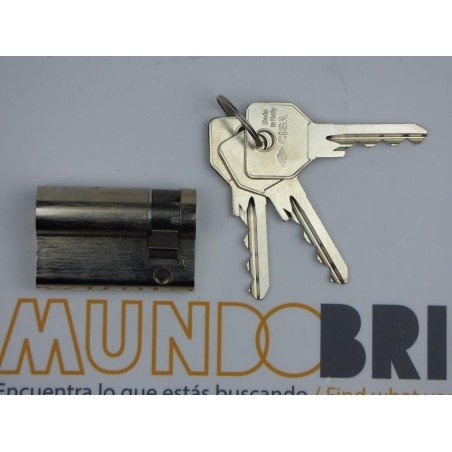 Cilindro CISA C2000 50x10 Niquelado Leva Larga