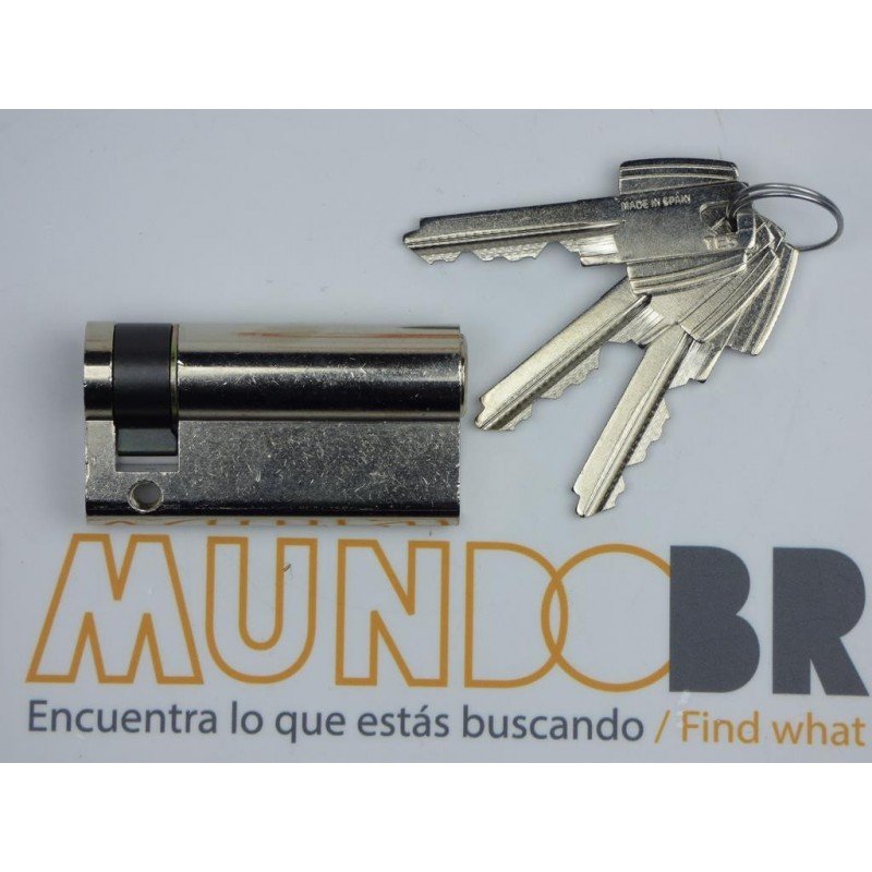 Cilindro TESA 5200 30x10 Niquelado Leva corta