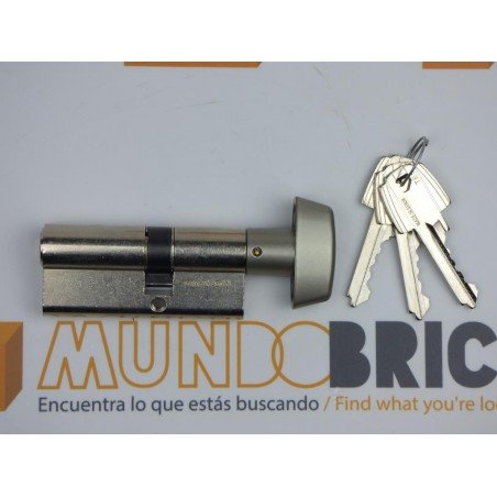 Cilindro TESA 5200 30x30 Niquelado Leva corta BOTÓN