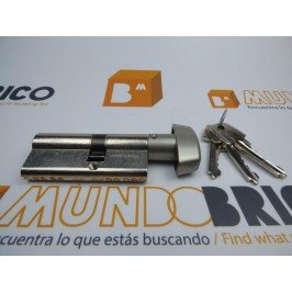 Cilindro TESA 5200 30x30 Niquelado Leva corta BOTÓN