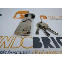 Cilindro TESA 5200 30x30 Niquelado Leva corta BOTÓN