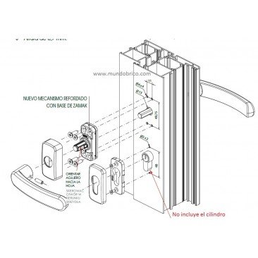 Manilla individual STAC SIRIUS Lacado Inox