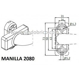 Juego Manilla 2080 de ALMA Blanco