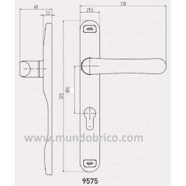 Juego Manilla rebajada 9575 de MR Blanco