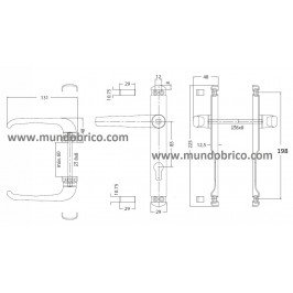 Manilla IZQUIERDA TOVIC 4468 B/85 ORO