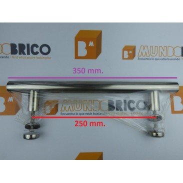 Tirador Individual RECTO 350 Anodizado Inox 