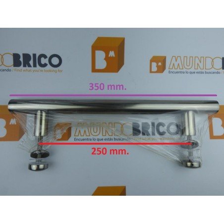 Tirador Individual RECTO 350 Anodizado Inox