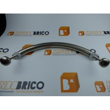 Tirador Individual ARCO DESPLAZADO 350 Anodizado Inox 