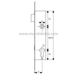 Cerradura TESA 4219/25 NI portero