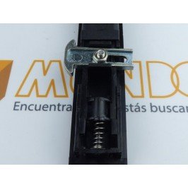 Cierre embutido E4PS HT DERECHO Negro serie normal