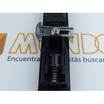 Cierre embutido E4PS HT DERECHO Negro serie normal