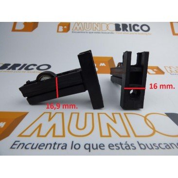 Rueda serie diamante Nylon 1 rueda negra