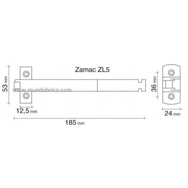 Retenedor de Seguridad con llave allen AIRBAIE de ALUMABE