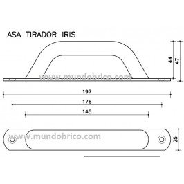 Asa tirador IRIS BLANCO San Antonio