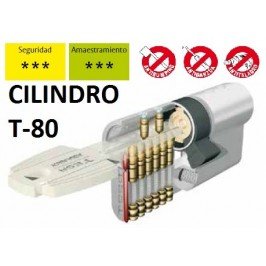 Cilindro T80 3045 Niquel Leva alta