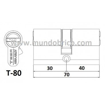 Bombillo tesa t80 latonado leva alta 3040