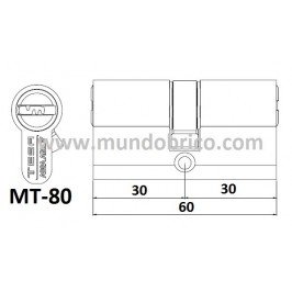 bombillo Mt80 3030 plateado leva baja