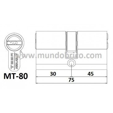 Bombillo plata mt80 tesa 3045 leva pequeña