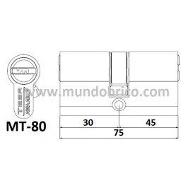 Cilindro tesa mt80 color oro leva baja