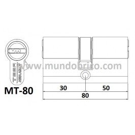 Cilindro tesa mt80 3050 latonado leva baja