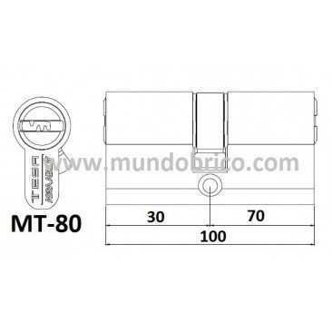 Cilindro mt80 3070 niquelado leva corta