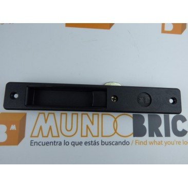 Cierre embutido E4PS HT DERECHO Negro serie europea