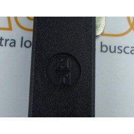 Cierre embutido E4PS HT DERECHO Negro serie europea
