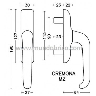 Cremona practicable MZ San Antonio BLANCO