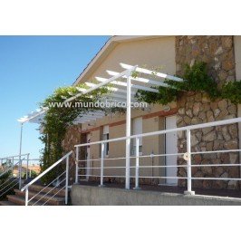 Remate Pérgola Aluminio 80x40 BLANCO