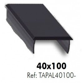 Tapa de aluminio para perfil 40x100 ALUMABE