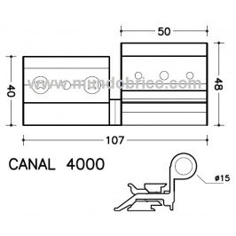 Bisagra RG 4000 Izquierda Bronce SAN ANTONIO 