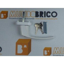 Manilla o cremona PVC con LLAVE PLUTON Blanco