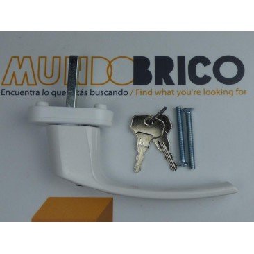 Manilla o cremona PVC con LLAVE PLUTON Blanco