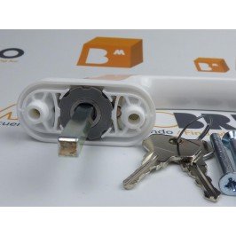 Manilla o cremona PVC con LLAVE PLUTON Blanco