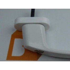 Manilla o cremona PVC con LLAVE PLUTON Blanco