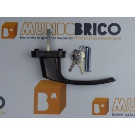 Manilla o cremona PVC con LLAVE PLUTON Marrón