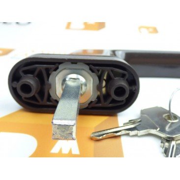 Manilla o cremona PVC con LLAVE PLUTON Marrón