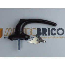 Manilla o cremona con LLAVE PVC M-73 Marrón