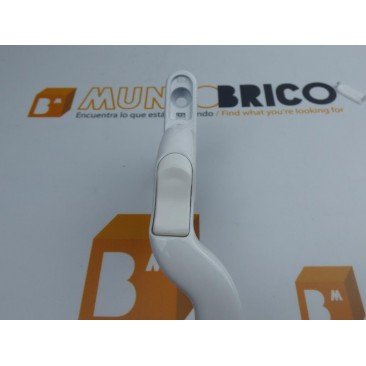 Manilla o cremona PVC ACODADA Derecha Blanco