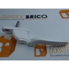 Manilla o cremona PVC ACODADA Derecha Blanco