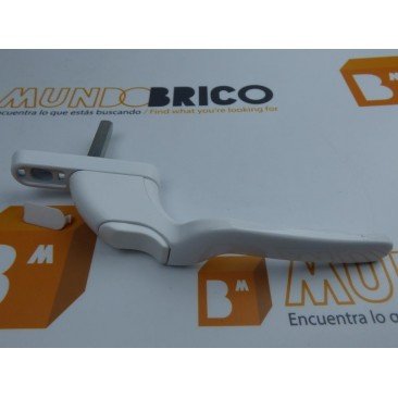 Manilla o cremona PVC ACODADA Derecha Blanco