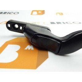 Manilla o cremona PVC ACODADA Derecha Negro