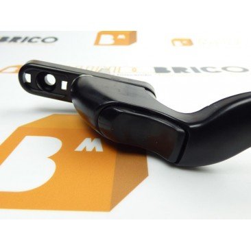 Manilla o cremona PVC ACODADA Derecha Negro